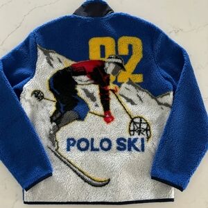 Polo Ralph Lauren SKI 92 Pile Fleece Zip Up Jacket Sz XL